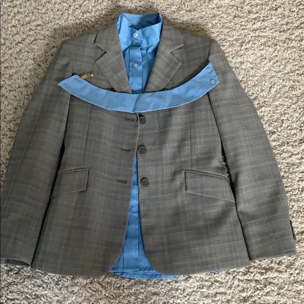 Youth equestrian blouse and jacket.